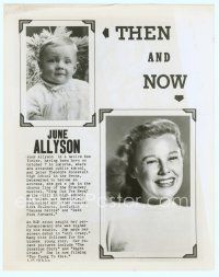 3s009 JUNE ALLYSON 8x10 still '51 close up smiling big & as a young girl, Then and Now!