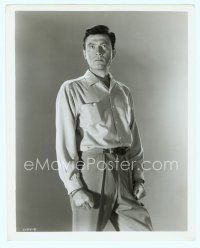 3s305 LAURENCE HARVEY 8x10.25 still '50s great intense standing portrait with fists clenched!