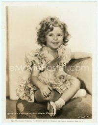 3s445 SHIRLEY TEMPLE 8x10 still '34 close portrait of cute Shirley Temple from Little Miss Marker!