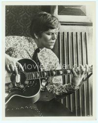 3s349 PETER NOONE 8x10 still '68 c/u playing guitar from Mrs. Brown You've Got a Lovely Daughter!