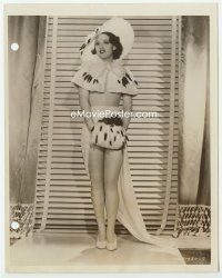 3s420 RUTH HILLIARD 7x9 news photo '34 sexiest full-length portrait in skimpy outfit!