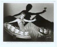 3s434 SHELLEY WINTERS 8x10 still '49 sexiest image seated on couch holding wine glass!