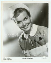 3s438 SHIRLEY EATON 8x10 still '60 smiling portrait in costume from Carry On Nurse!