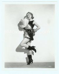 3s444 SHIRLEY ROSS 8x10 still '30s sexy full-length portrait in cowgirl outfit w/high heel boots!