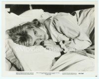 3s463 SUE LYON 8x10.25 still '62 close up laying in bed from Lolita!