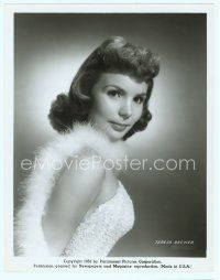 3s470 TERESA BREWER 8x10 still '53 close portrait of the singer wearing sexy white outfit!