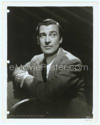 3s491 WALTER PIDGEON 8x10 still '40s cool moody seated portrait wearing suit and tie!
