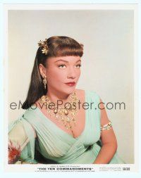 3s031 ANNE BAXTER color 8x10 still '56 close up in full-costume from The Ten Commandments!
