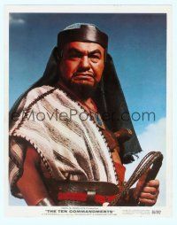 3s115 EDWARD G. ROBINSON color 8x10 still '56 close up in full costume from The Ten Commandments!