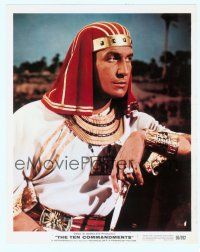 3s484 VINCENT PRICE color 8x10 still '56 close up in full costume from The Ten Commandments!