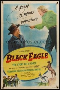 3t085 BLACK EAGLE 1sh '48 based on The Passing of Black Eagle by O. Henry!