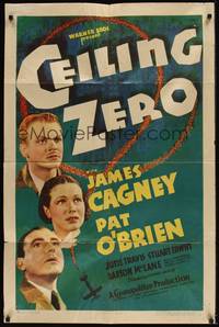 3t001 CEILING ZERO 1sh '35 James Cagney, Pat O'Brien, June Travis, directed by Howard Hawks