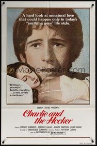 3t163 CHARLIE & THE HOOKER 1sh '77 Curro Summers, a hard look at unnatural love!