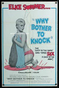 3t248 DON'T BOTHER TO KNOCK 1sh '65 super sexy Elke Sommer in underwear, Why Bother to Knock?