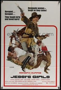 3t480 JESSI'S GIRLS 1sh '75 Sondra Currie, they fought dirty and loved hard, Solie art!