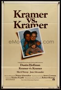 3t512 KRAMER VS. KRAMER 1sh '79 Dustin Hoffman, Meryl Streep, child custody & divorce!
