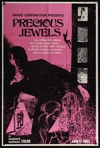 3t724 PRECIOUS JEWELS 1sh '69 a fistful of sexy women & a handful of grief!