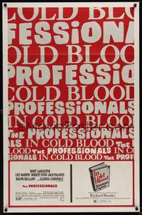 3t731 PROFESSIONALS/IN COLD BLOOD 1sh '70 Richard Brooks directed double-bill!