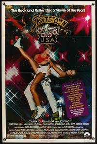 3t813 SKATETOWN USA 1sh '79 the rock and roller disco movie of the year, great skating image!