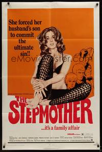 3t855 STEPMOTHER 1sh '72 this sexy babe forced her husband's son to commit the ultimate sin!