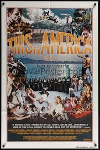 3t915 THIS IS AMERICA PART II 1sh '77 wild shock-umentary of the U.S., crazy people!