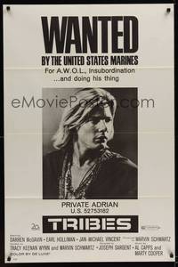 3t942 TRIBES 1sh '71 Jan-Michael Vincent is wanted by the United States Marines!