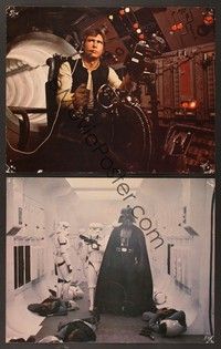3v816 STAR WARS 2 11x14 stills '77 George Lucas classic sci-fi epic, cool image of Harrison Ford!