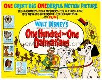 3v043 ONE HUNDRED & ONE DALMATIANS TC '61 most classic Walt Disney canine family cartoon!