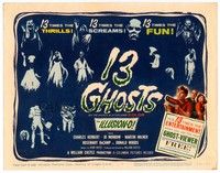 3v004 13 GHOSTS TC '60 William Castle, great art of all the spooks, horror in ILLUSION-O!