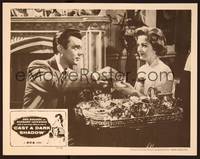 3v149 CAST A DARK SHADOW LC '57 close up of Dick Bogarde having tea with Margaret Lockwood!