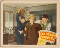 3v154 COLORADO PIONEERS LC '45 Wild Bill Elliott as Red Ryder about to be hit with chair!