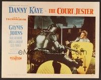 3v157 COURT JESTER LC #7 '55 great image of knight Danny Kaye in wackiest joust!