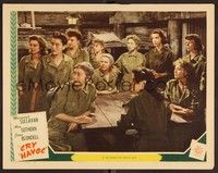3v158 CRY HAVOC LC #3 '43 Margaret Sullavan, Ann Sothern & Joan Blondell with other Army nurses!