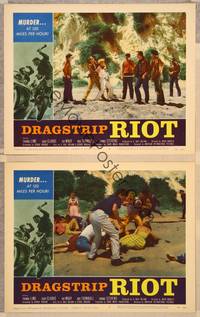 3v628 DRAGSTRIP RIOT 2 LCs '58 youth gone wild, classic biker gang action images!