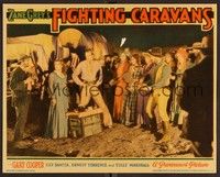 3v179 FIGHTING CARAVANS LC '31 Gary Cooper & Lily Damita outside wagons, Zane Grey!
