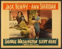 3v196 GEORGE WASHINGTON SLEPT HERE LC '42 sexy Ann Sheridan looks at annoyed Jack Benny!