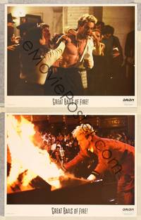 3v658 GREAT BALLS OF FIRE 2 int'l LCs '89 Dennis Quaid as rock 'n' roll star Jerry Lee Lewis!