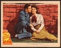 3v205 GREEN YEARS LC #8 '46 romantic close up of Tom Drake & Beverly Tyler sitting by wall!