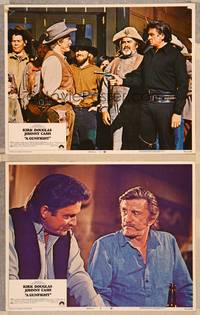 3v661 GUNFIGHT 2 LCs '71 Kirk Douglas and Johnny Cash try to kill each other!