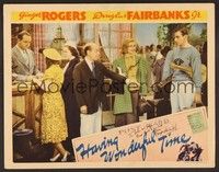 3v080 HAVING WONDERFUL TIME signed LC '38 by Douglas Fairbanks Jr, who's standing by Ginger Rogers!