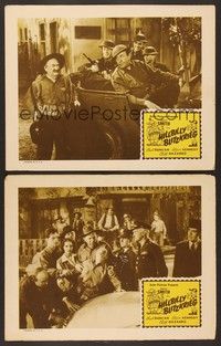 3v679 HILLBILLY BLITZKRIEG 2 LCs R51 wacky images of Bud Duncan as Snuffy Smith in WWII!