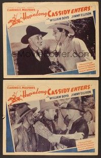 3v683 HOP-A-LONG CASSIDY 2 LCs R40s William Boyd in his first movie as Hoppy!