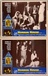3v684 HORROR HOUSE 2 LCs '70 behind its forbidden doors an evil secret hides!