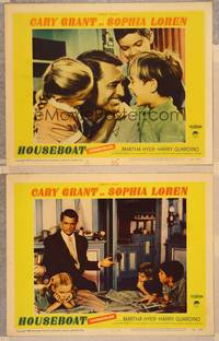 3v690 HOUSEBOAT 2 LCs '58 Cary Grant with children Mimi Gibson, Paul Petersen & Charles Herbert!