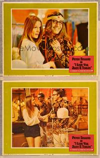 3v695 I LOVE YOU, ALICE B. TOKLAS 2 LCs '68 Peter Sellers gets turned-on, Leigh Taylor-Young!