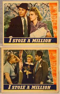 3v697 I STOLE A MILLION 2 LCs '39 George Raft, Claire Trevor!