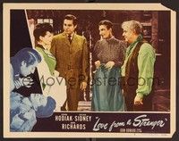 3v275 LOVE FROM A STRANGER LC #6 '47 Sylvia Sidney & three people, from Agatha Christie story!