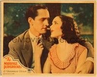 3v292 MARRIAGE PLAYGROUND LC '29 romantic close up of Fredric March & Italian Mary Brian!