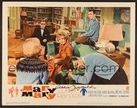 3v097 MARY MARY signed LC #4 '63 by Debbie Reynolds, who's with Barry Nelson & Michael Rennie!