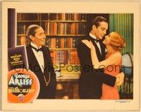 3v302 MILLIONAIRE LC '31 close up of George Arliss smiles at David Manners & Evalyn Knapp!